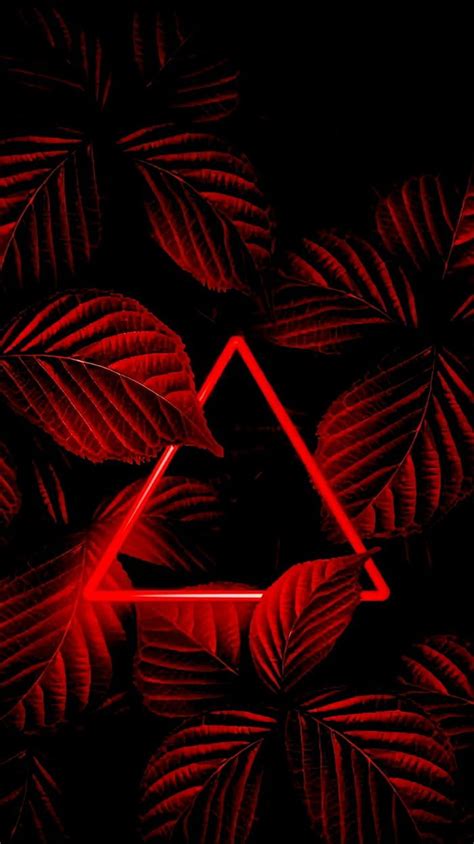 Neon Red Foliage (1440x2565) - Wallpaper | Nature iphone wallpaper ...