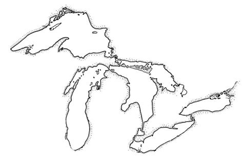 graphic of the great lakes - Google Search | Great lakes tattoo, Lake map