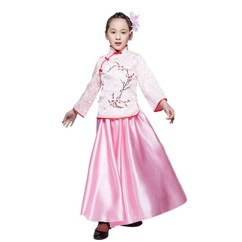 2019 new kids traditional chinese dance costumes children girls chinese ...