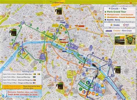 Paris maps - Top tourist attractions - Free, printable - MapaPlan.com