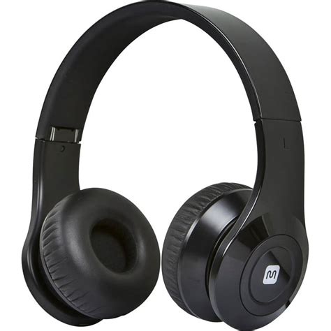 Monoprice Bluetooth On-the-Ear Headphones with Built-in Microphone-Black - Walmart.com - Walmart.com