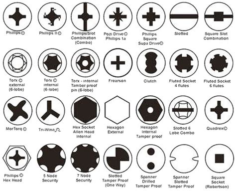 Screw Head Types