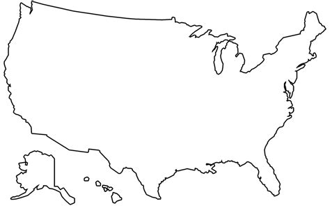 PNG Usa Outline Transparent Usa Outline.PNG Images. | PlusPNG