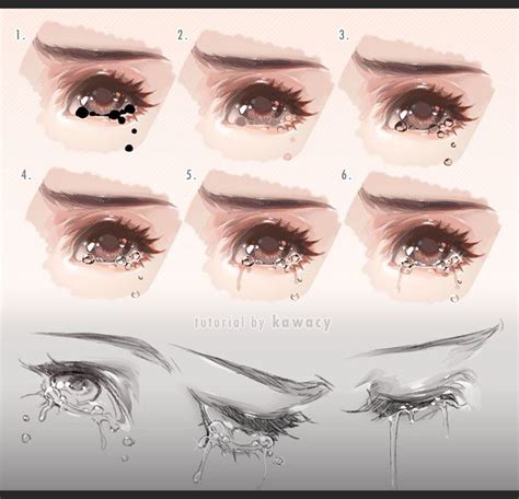 How To Draw Tears Digital Art at How To Draw