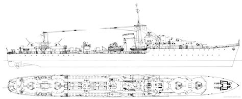 Blueprints of HMS Lance (Destroyer) (1940)