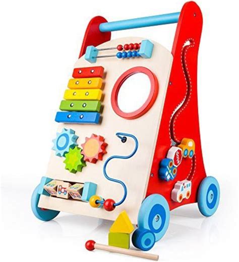 Generic Wooden Baby Walker Toddler Toys For 1 Year Old, Push And Pull ...