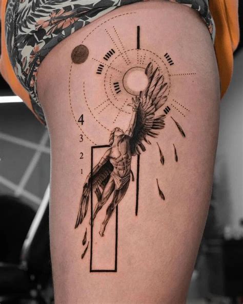 20 Best Artistic Tattoo Ideas - Mom's Got the Stuff | Icarus tattoo, Greek tattoos, Tattoos