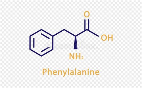 Phenylalanine Chemical Formula. Phenylalanine Chemical Molecular Structure. Vector Illustration ...