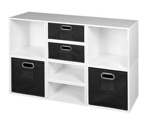 Niche Cubo Storage Set- 4 Full Cubes/4 Half Cubes with Foldable Storage ...