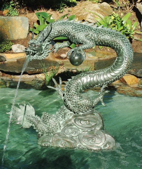 Asian Water Dragon Water Feature Statue