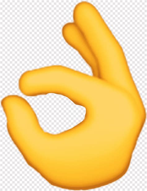 Emoji OK iPhone, Emoji, hand, material png | PNGEgg