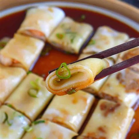 Cheung Fun, Steamed Rice Noodle Rolls (肠粉) - Red House Spice