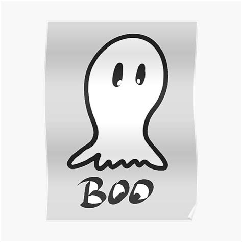 "Boo Ghost" Poster for Sale by PurpleSneaker | Redbubble