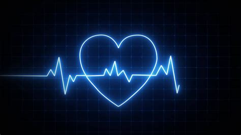 heart beat ECG medical background loop animation, Heart rhythm EKG ...