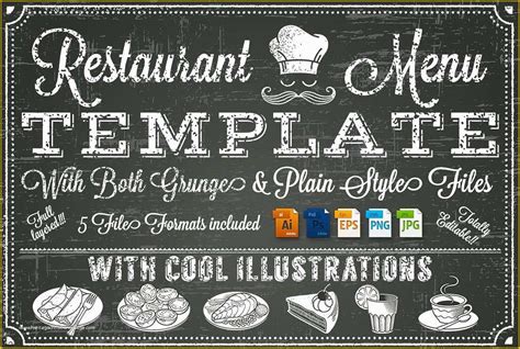 Chalkboard Menu Template Free Of 16 Chalkboard Menu Designs | Heritagechristiancollege