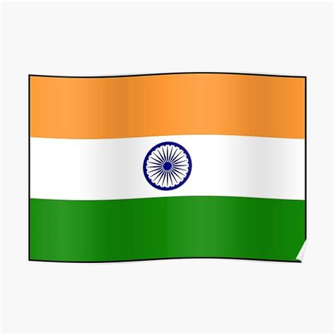 "India Flag Stickers, Gifts and other Products" Poster for Sale by mpodger | Redbubble