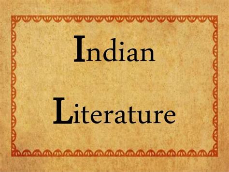 Indian literature