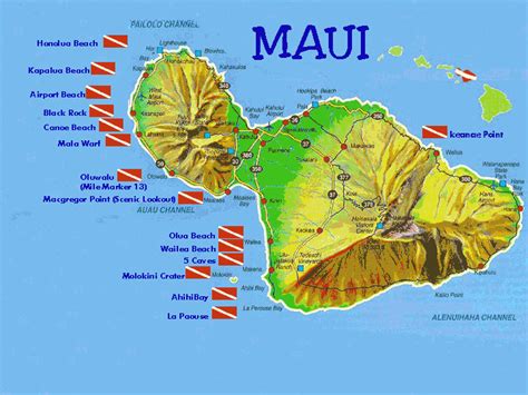 Snorkeling Maui Map - desolateable