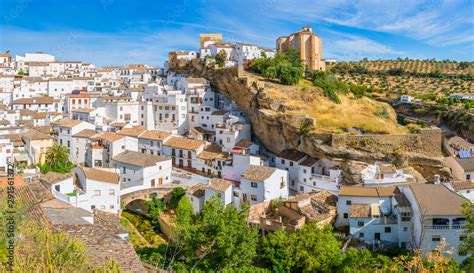 The beautiful village of Setenil de las Bodegas, Provice of Cadiz ...