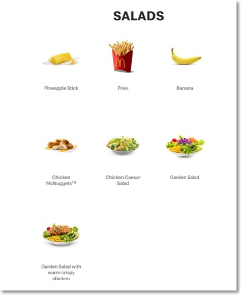 McDonalds Salads Menu Prices - Does Mcdonalds Have Salads?