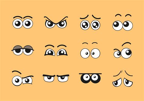 Cartoon Eyes Vector Set 524560 Vector Art at Vecteezy