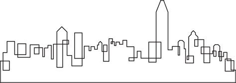 modern cityscape skyline outline drawing. 15286992 PNG