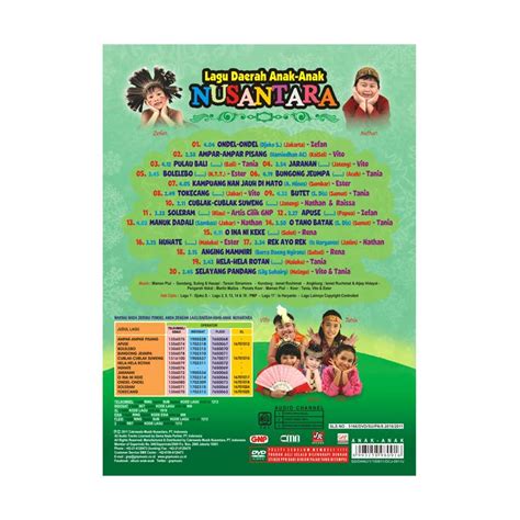 Jual Pt. Cakrawala Musik Nusantara Dvd Lagu Daerah Anak Anak Nusantara Di Seller Pt Cakrawala ...