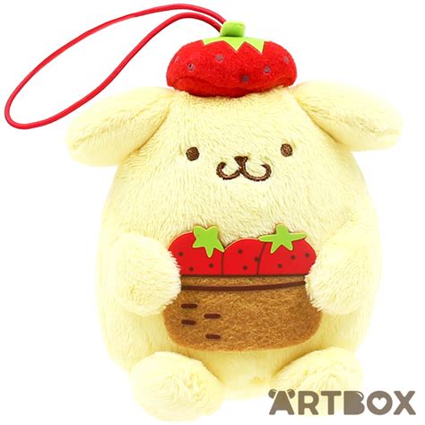 Buy Sanrio PomPomPurin Friends & Strawberries Plush Charm at ARTBOX