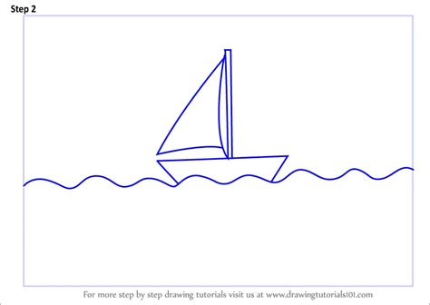 Learn How to Draw a Simple Boat for Kids (Boats for Kids) Step by Step : Drawing Tutorials