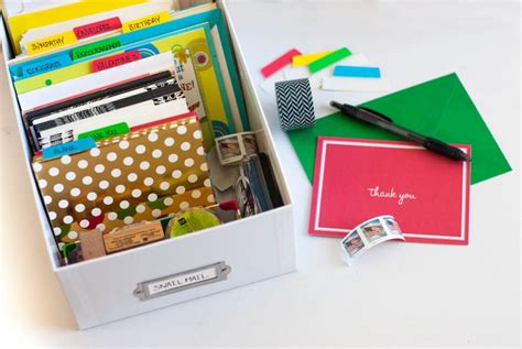 A DIY Greeting Card Organizer