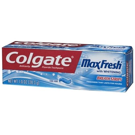 Colgate Max Fresh With Whitening Cool Mint Toothpaste, 1 Ounce - Your Shopping Depot