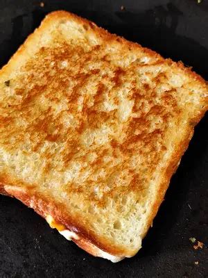 Simple Cheese Toast Sandwich | Plain Cheese Toast Sandwich - The Spicy Cafe