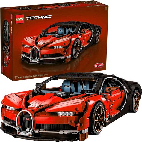 Technic Bugatti Chiron ( Lego 42083 Rare ) Red Race Car Building blocks SHIPPING WORLDWIDE DHL