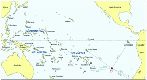 General map of the Pacific Ocean with indication of the main... | Download Scientific Diagram