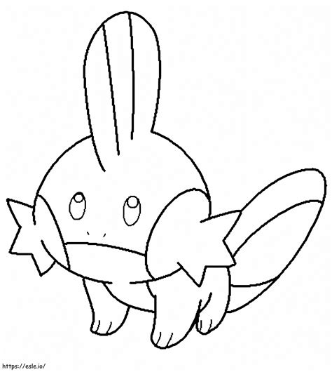 Mudkip Pokemon coloring page