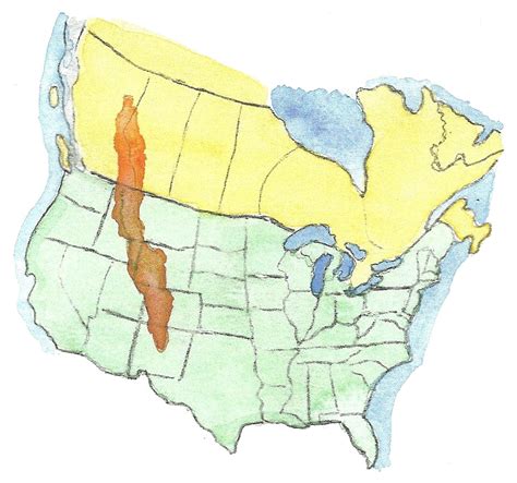 The Rocky Mountains Map | Laminatoff