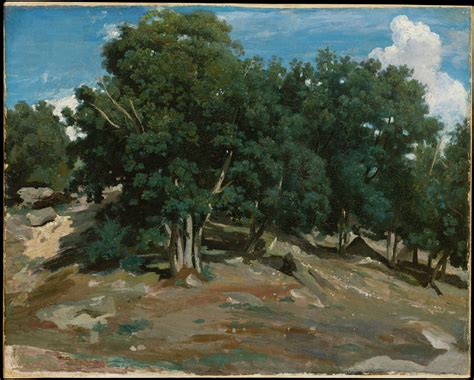 Camille Corot - Fontainebleau: Oak Trees at Bas-Bréau (1832) : r/museum