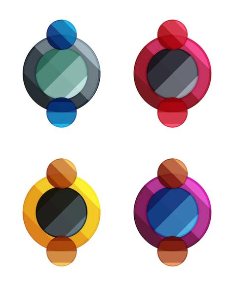 Premium Vector | Vector circle banners