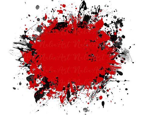 Background Paint Splatter Red Black Splash Frame Splatter - Etsy Ireland