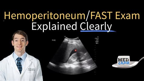 Hemoperitoneum / Free Fluid in the RUQ on Ultrasound - FAST Exam - YouTube