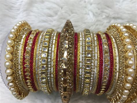 Bridal Bangles gold bangles red bangles indian bangles | Etsy