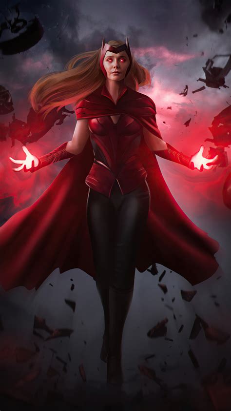 1080x1920 The Scarlet Witch Wanda Vision 4k Iphone 7,6s,6 Plus, Pixel xl ,One Plus 3,3t,5 ,HD 4k ...