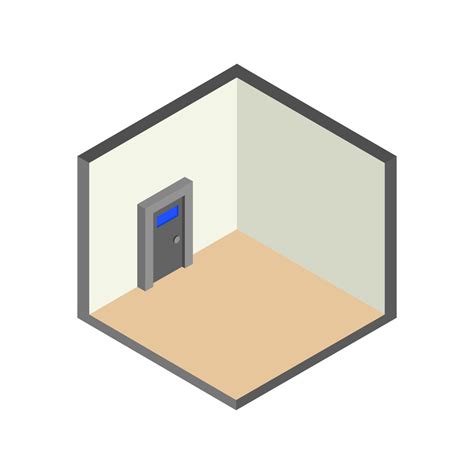 Isometric Empty Room On White Background 2224806 Vector Art at Vecteezy