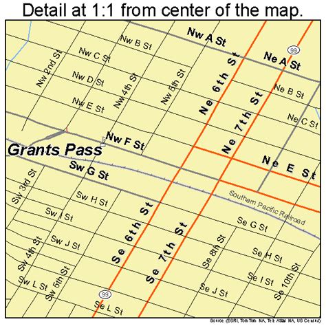 Grants Pass Oregon Street Map 4130550