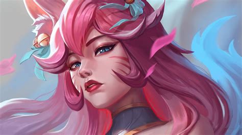 Gaming Wallpaper Ahri Spirit Blossom