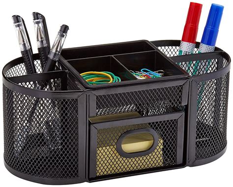 AmazonBasics DSN-02950 Mesh Desk Organizer, Black: Amazon.ca: Office Products