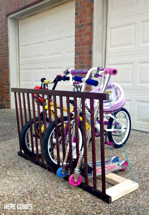 DIY Bike Rack from a Crib Rail! | Here Comes The Sun