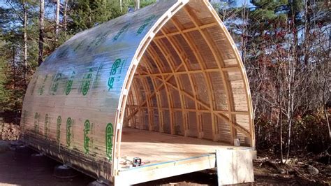 Hoop/quonset hut type building for temporary living structure (natural building forum at permies)