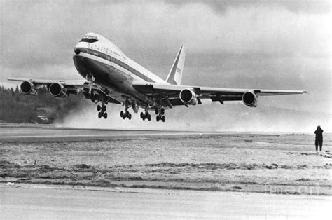 First Takeoff Of Boeing 747 by Bettmann