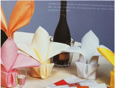 45*45cm Top Quality Durable Folding Restaurant Table Napkins Star Hotel Multi Colour Linen Mouth ...